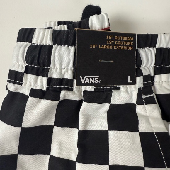 Vans Checkerboard Skate Shorts Cotton w Stretch New NWT - Picture 2 of 7